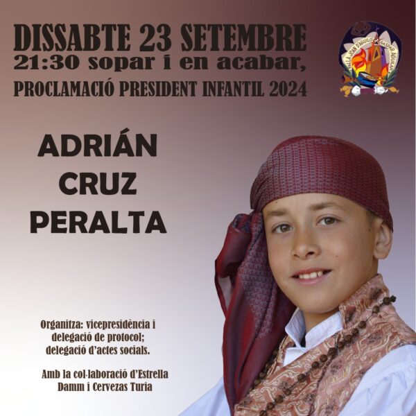 Proclamación Presidente Infantil Adrián Cruz Peralta