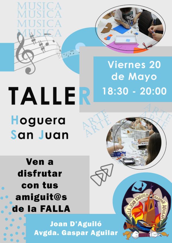 Taller hoguera de San Juan